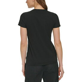 ダナ キャラン ニューヨーク レディース Tシャツ トップス Women's V-Neck Short-Sleeve T-Shirt Black
