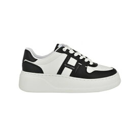 トミー ヒルフィガー レディース スニーカー シューズ Women's Giahn Lace Up Fashion Sneakers White, Black