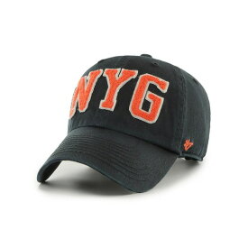 47ブランド レディース 帽子 アクセサリー Men's Black New York Giants Cooperstown Collection Hand Off Clean Up Adjustable Hat Black
