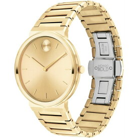 モバド レディース 腕時計 アクセサリー Men's Bold Horizon Swiss Quartz Ionic Plated Light Gold-Tone Steel Watch 40mm Gold-Tone