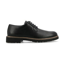 ヴァンセ カンパニー メンズ スニーカー シューズ Men's Martin True Comfort Foam Plain Toe Lace-Up Derby Shoes Black