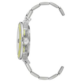 スティーブ マデン レディース 腕時計 アクセサリー Women's Silver-Tone Metal Link Bracelet Watch, 40X47.5mm Silver-Tone
