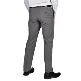 ペリーエリス メンズ カジュアルパンツ ボトムス Portfolio Men's Micro-Grid Slim-Fit Stretch Suit Pants Light Grey