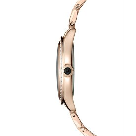 セイコー レディース 腕時計 アクセサリー Women's Rose Gold-Tone Stainless Steel Bracelet Watch 29mm Silver
