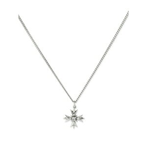�G�}�j���G�� �r�R�b�L �����Y �l�b�N���X�E�`���[�J�[ �A�N�Z�T���[ Eb crest sterling-silver necklace Silver