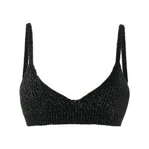 �A���k�C ���f�B�[�X �j�b�g&�Z�[�^�[ �A�E�^�[ Ribbed knit cropped top Metallic