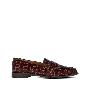 �A�N�A�Y�[�� ���f�B�[�X �X���b�|���E���[�t�@�[ �V���[�Y Martin crocodile-effect loafers Brown
