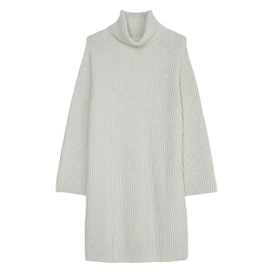 �}���R�|�[�� ���f�B�[�X �����s�[�X �g�b�v�X Turtleneck ribbed mini dress Grey