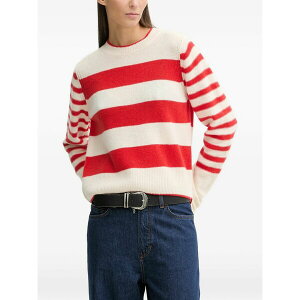 �}���R�|�[�� ���f�B�[�X �j�b�g&�Z�[�^�[ �A�E�^�[ Striped crew-neck sweater Neutrals