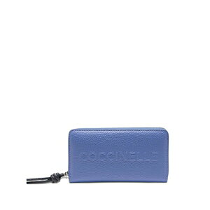 �R�`�l�� ���f�B�[�X ���z �A�N�Z�T���[ Logo-embossed zip wallet Blue