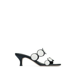 �x���i���h ���f�B�[�X �T���_�� �V���[�Y Prya circle-embellished heeled sandals Black