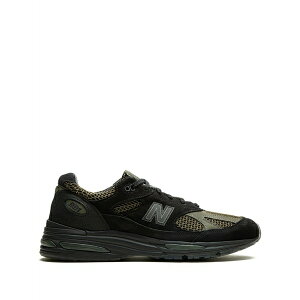 �j���[�o�����X �����Y �X�j�[�J�[ �V���[�Y 991v2 stone island - black grey sneakers Black