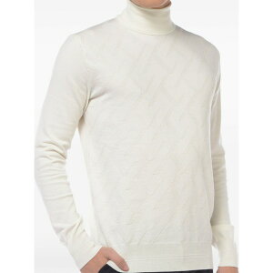 �I�W�I �����Y �j�b�g&�Z�[�^�[ �A�E�^�[ Turtleneck cable-knit sweater White