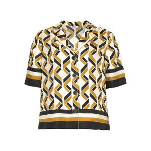 �G���X ���f�B�[�X �V���c �g�b�v�X Sonore geometric-print short-sleeve shirt White