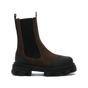 �K�j�[ ���f�B�[�X �u�[�c �V���[�Y Toe-cap lug-sole boots Brown