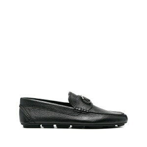 ���@�����e�B�m �K�����@�[�j �����Y �X���b�|���E���[�t�@�[ �V���[�Y Vlogo signature leather driving shoes Black
