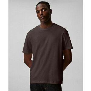 JoNC Y TVc gbvX Men's Short Sleeve Supima Cotton Interlock T-Shirt Chocolate Torte