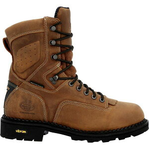 W[Wu[c Y u[c V[Y Men's Comfort Core Waterproof Low Heel Logger Work Boot Crazy horse