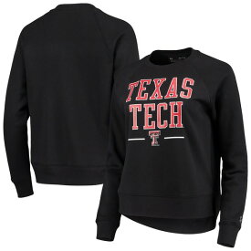 アンダーアーマー レディース パーカー・スウェットシャツ アウター Texas Tech Red Raiders Under Armour Women's All Day Fleece Raglan Pullover Sweatshirt Black