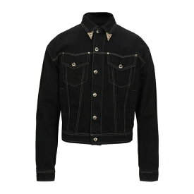 VERSACE JEANS COUTURE ベルサーチ ジャケット＆ブルゾン アウター メンズ Denim outerwear Black