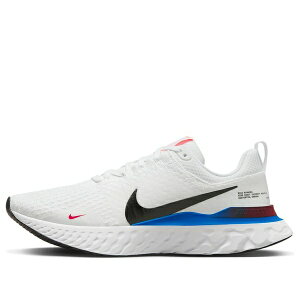 Nike �i�C�L �����Y �X�j�[�J�[ �yNike React Infinity Run Flyknit 3 'White Photo Blue Red' FJ3994-100�z �T�C�Y US_8.5(26.5cm)