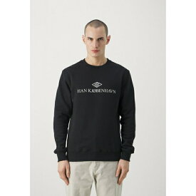 ハンコペンハーゲン メンズ パーカー・スウェットシャツ アウター LOGO REGULAR CREWNECK UNISEX - Sweatshirt - black