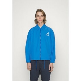 マルコポーロ デニム メンズ コート アウター KANGOL COACH JACKET WITH ZIPPER AND ARTWORKS - Summer jacket - mediterranean blue