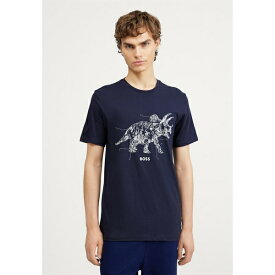 ボス メンズ Tシャツ トップス TERASSIC - Print T-shirt - dark blue