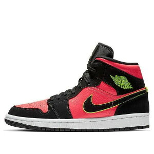 Jordan �W���[�_�� ���f�B�[�X �X�j�[�J�[ �y(WMNS) Air Jordan 1 Retro Mid 'Hot Punch Volt' BQ6472-006�z �T�C�Y US_6(23.0cm)
