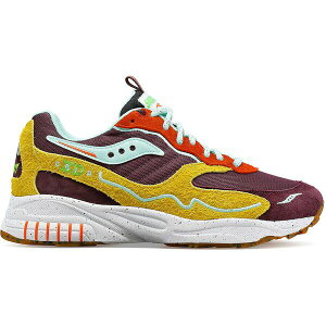 Saucony �T�b�J�j�[ �����Y �X�j�[�J�[ �ySaucony 3D Grid Hurricane Trailian�z �T�C�Y US_M_13 Brown/Mustard