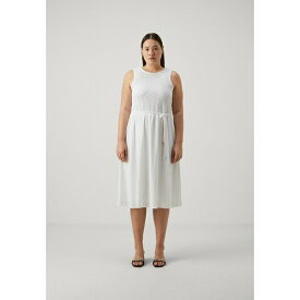 マイケルコース レディース ワンピース トップス SMOCKED MIDI DRESS - Day dress - white