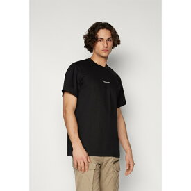 ジースター メンズ サンダル シューズ CENTER CHEST LOGO LOOSE - Basic T-shirt - black