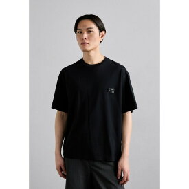 ニールバレット メンズ Tシャツ トップス DROPPED SHOULDER PIERCED - Basic T-shirt - black