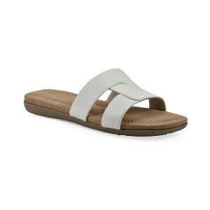 NtoCzCg}Ee fB[X T_ V[Y Women's Fraida Slide Slip-On Sandals White Nubuck
