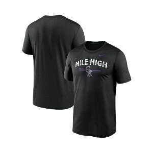 �i�C�L �����Y �V���c �g�b�v�X Men's Black Colorado Rockies Local Legend Practice Performance T-Shirt Black