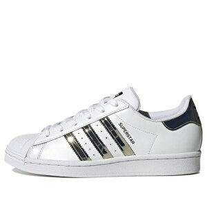 adidas �A�f�B�_�X ���f�B�[�X �X�j�[�J�[ �y(WMNS) adidas Superstar 'Metallic 3 Stripes' FW3915�z �T�C�Y US_5(22.0cm)