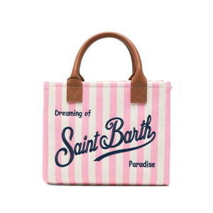 �G���V�[�c�[�Z�C���g�o�[�X ���f�B�[�X �g�[�g�o�b�O �o�b�O Vanity medium striped-pattern tote bag Pink