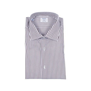 �}�b�U���b�� �����Y �V���c �g�b�v�X Striped-pattern slim-fit shirt White