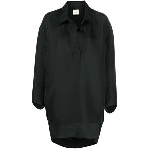 �J�C�g ���f�B�[�X �����s�[�X �g�b�v�X The kal faille mini shirtdress Black