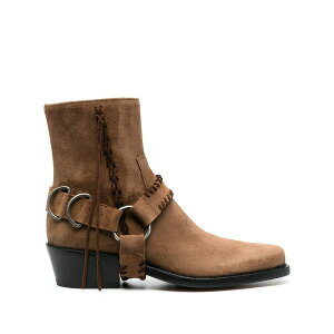 �u�b�e�� ���f�B�[�X �u�[�c �V���[�Y Suede 45mm ankle boots Brown
