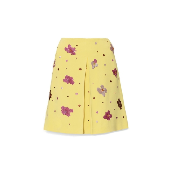 注目 マルニ レディース スカート YELLOW ボトムス Mini Skirt Waist Pleat High Detailed PINK スカート 