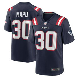 ナイキ メンズ ユニフォーム トップス Marte Mapu New England Patriots Nike Team Game Jersey Navy