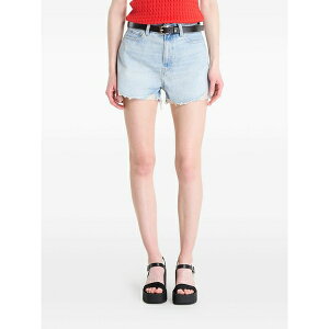 �g�~�[ �q���t�B�K�[ ���f�B�[�X �J�W���A���p���c �{�g���X Distressed frayed-hem shorts Blue