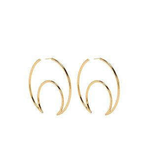 �}���[�� �Z�� ���f�B�[�X �s�A�X���C�������O �A�N�Z�T���[ Moon hoop earrings Gold