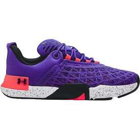 アンダーアーマー メンズ フィットネス スポーツ Under Armour Men's TriBase Resign 5 Shoes Blackout Purple/Beta Tint