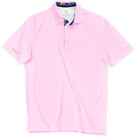 スケールズ メンズ シャツ トップス Scales Men's Offshore Core Golf Polo Pink