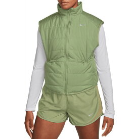 ナイキ レディース ジャケット＆ブルゾン アウター Nike Women's Therma-FIT Swift Running Vest Oil Green