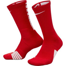 ナイキ メンズ 靴下 アンダーウェア Nike Elite Basketball Crew Socks University Red/White/Whit