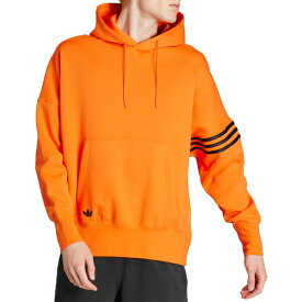 アディダス メンズ パーカー・スウェットシャツ アウター adidas Originals Men's Adicolor Neuclassics Hoodie Semi Impact Orange