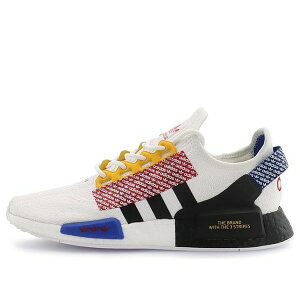 adidas �A�f�B�_�X �����Y �X�j�[�J�[ White/Yellow/Blue/Black �yadidas NMD_R1 V2 'Logo Print - Mix Colors' FZ4825�z �T�C�Y US_7.5(25.5cm)